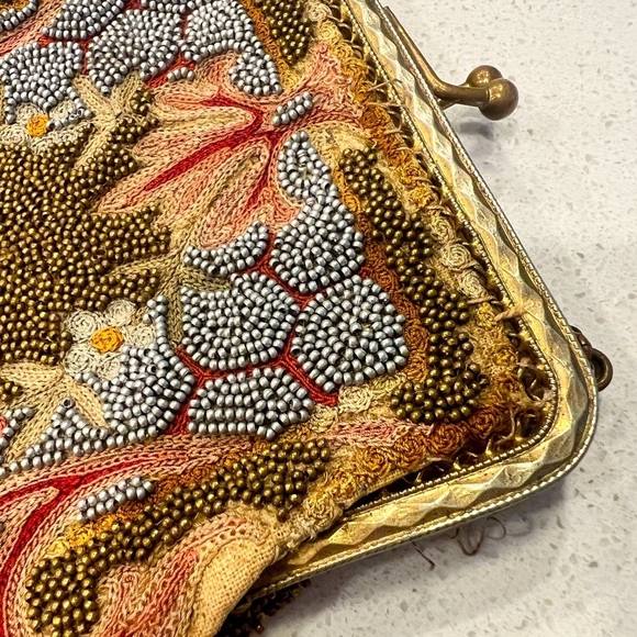 Antique Handbags - Antique Hand-Beaded Evening Purse – Made in Paris, France by Metro Parry Works